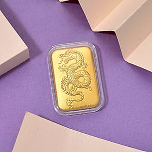 24K Yellow Gold Dragon Embossed Sheet 10mg