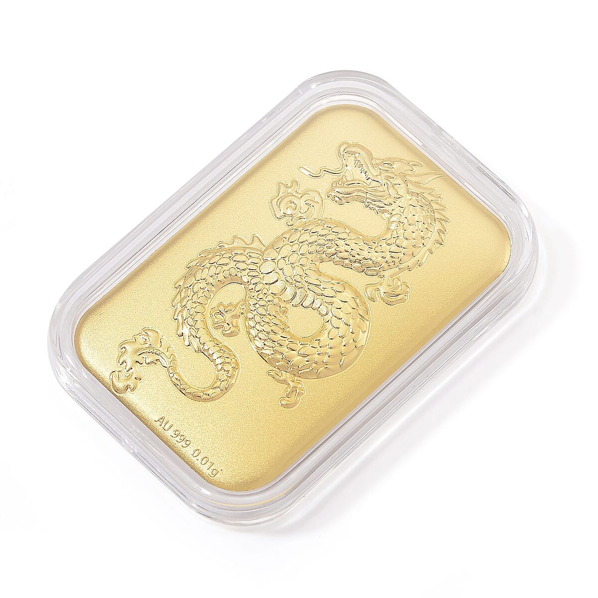 24K Yellow Gold Dragon Embossed Sheet 10mg (Del. in 7-10 Days) image number 2