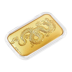 24K Yellow Gold Dragon Embossed Sheet 10mg