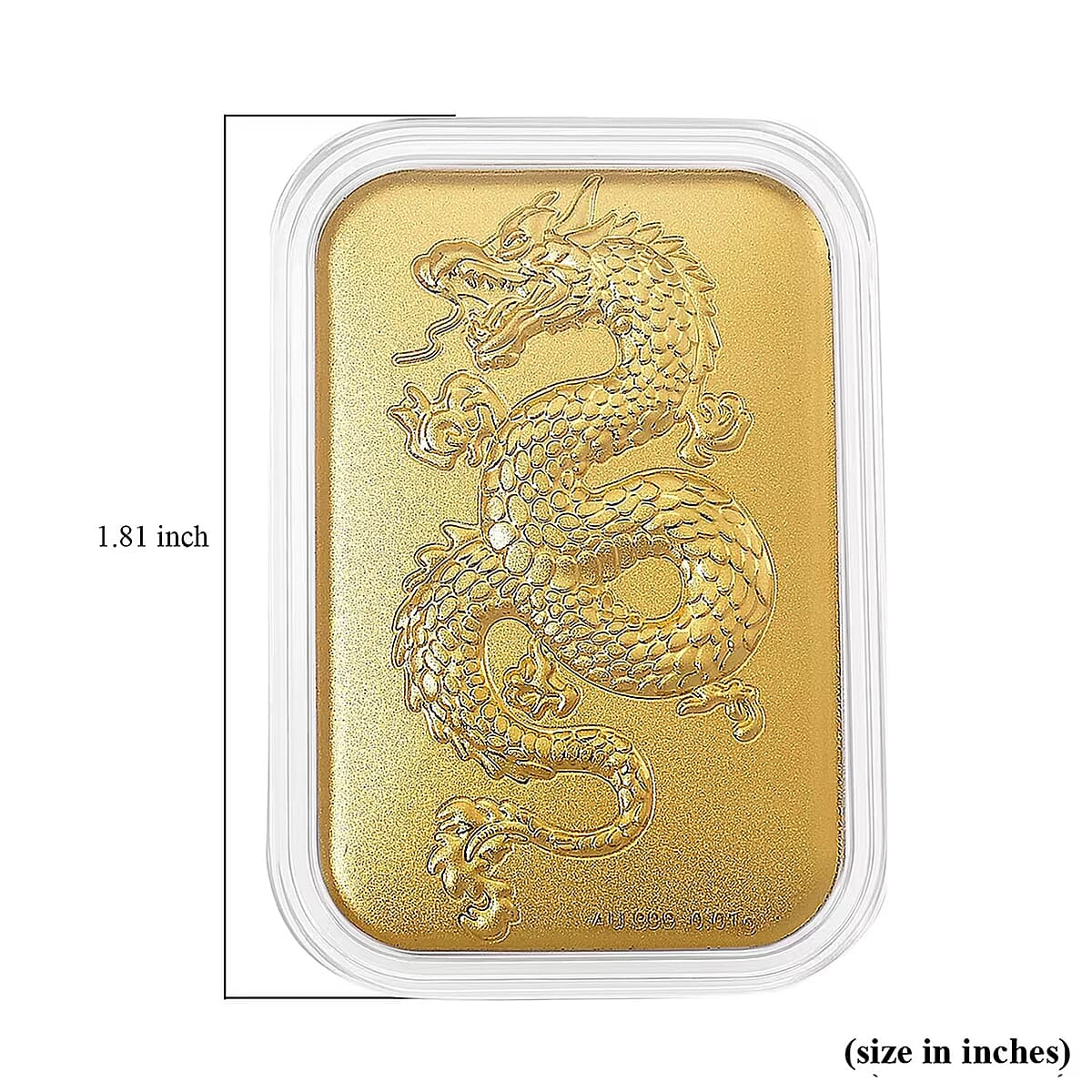 24K Yellow Gold Dragon Embossed Sheet 10mg image number 5