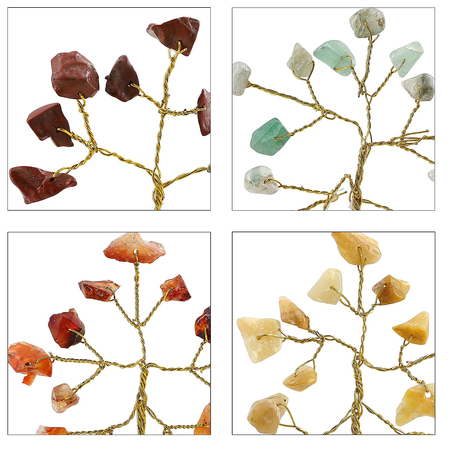 Set of 10 Multi Gemstone Bonsai Tree (2.9)