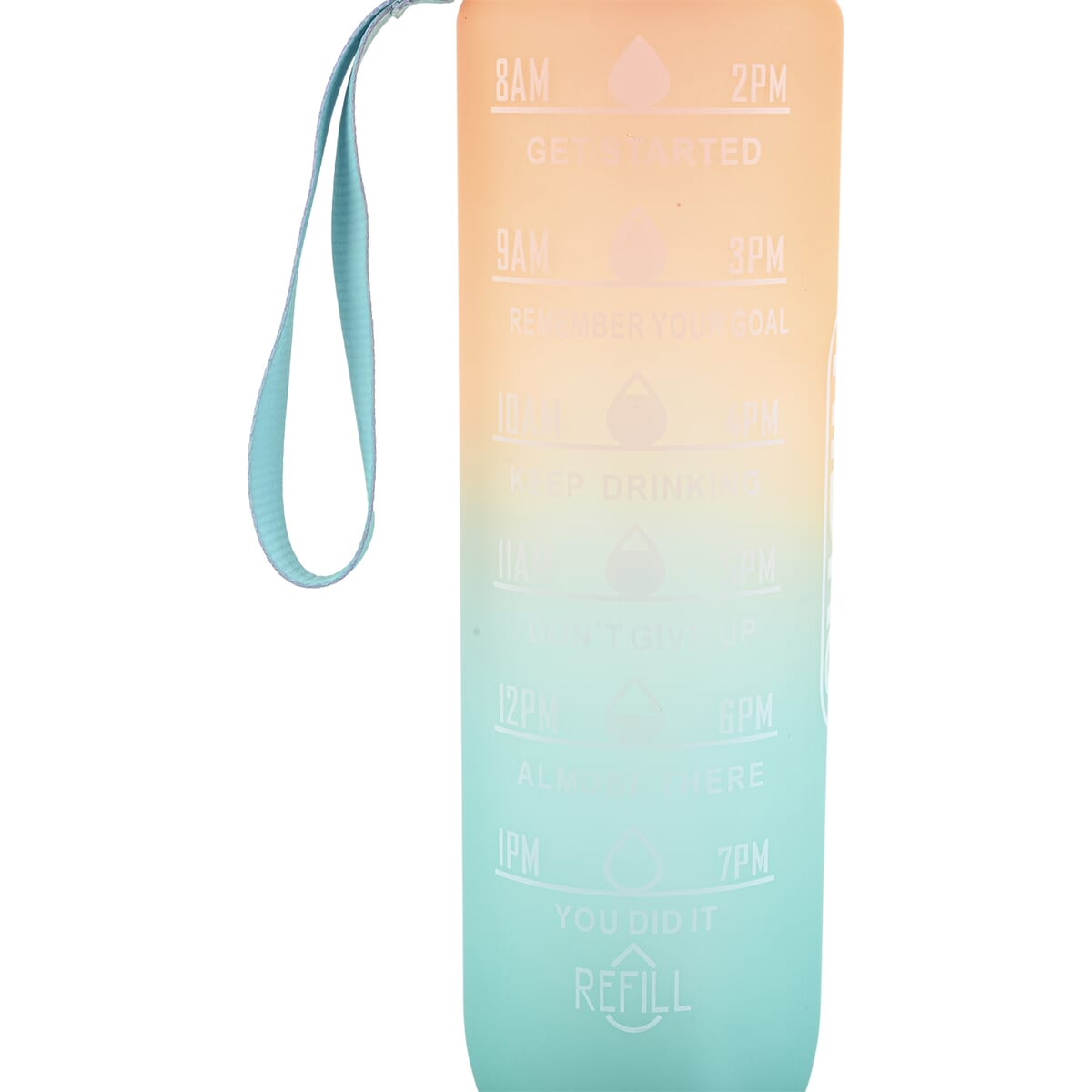 HiDR9 32oz Water Bottle with Flip Top Lock Lid - Ombre Orange/Blue image number 2