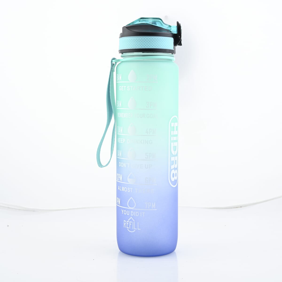 HiDR9 32oz Water Bottle with Flip Top Lock Lid - Ombre Teal/Blue image number 0