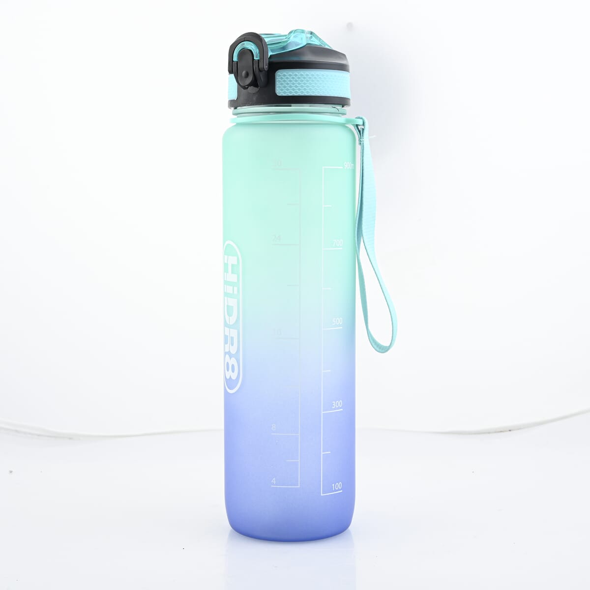 HiDR9 32oz Water Bottle with Flip Top Lock Lid - Ombre Teal/Blue image number 1