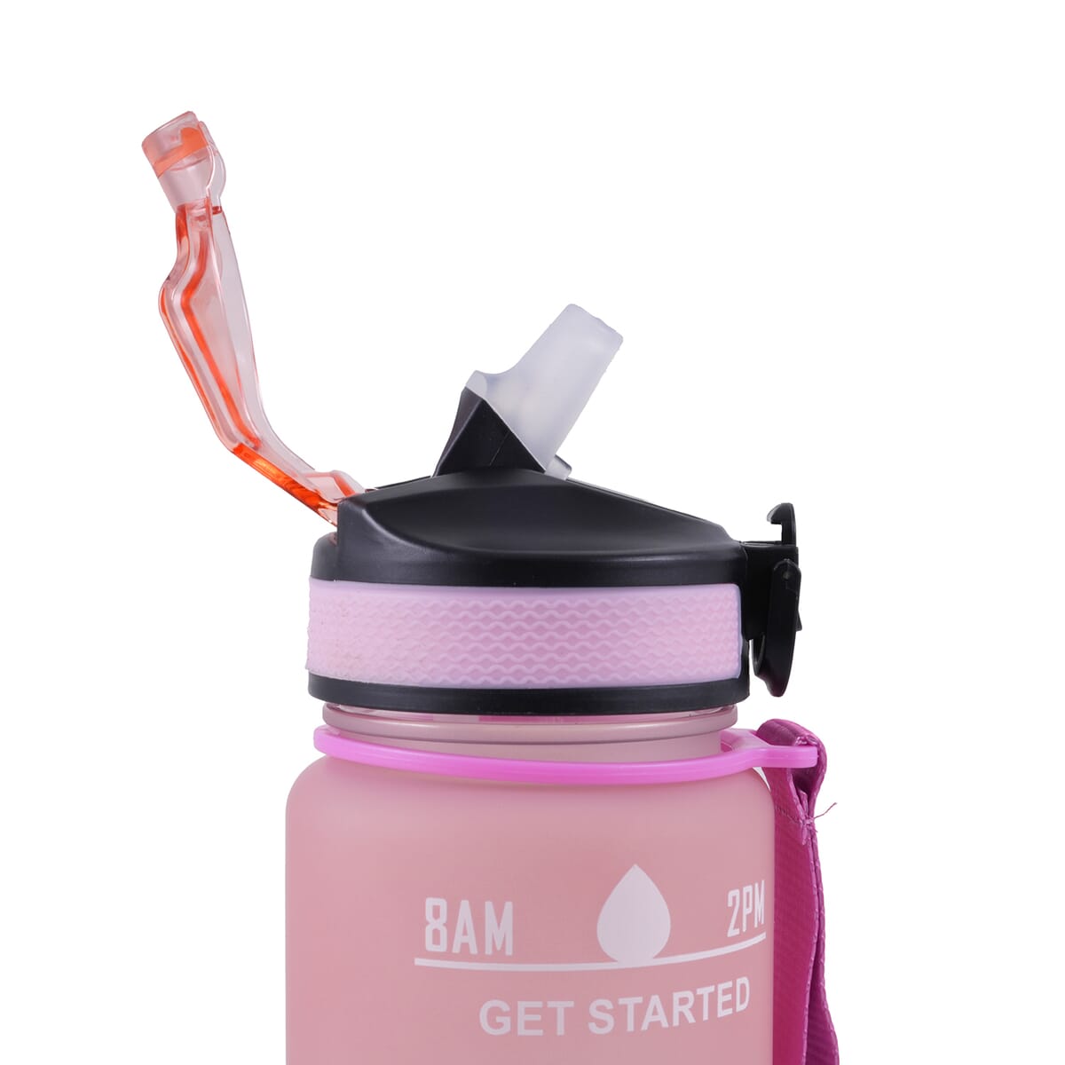 HiDR9 32oz Water Bottle with Flip Top Lock Lid - Peach/Blue image number 3