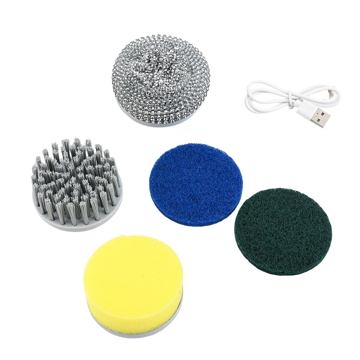 Total Vision 5pc Rechargeable Electric Spin Scrubber Set image number 4