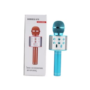 CLOSEOUT Total Vision Handheld Karaoke Microphone with Bluetooth Speaker -Blue (Ships in 8-10 Business Days)