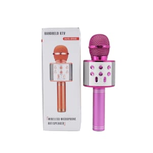 CLOSEOUT Total Vision Handheld Karaoke Microphone with Bluetooth Speaker -Pink (Ships in 8-10 Business Days)