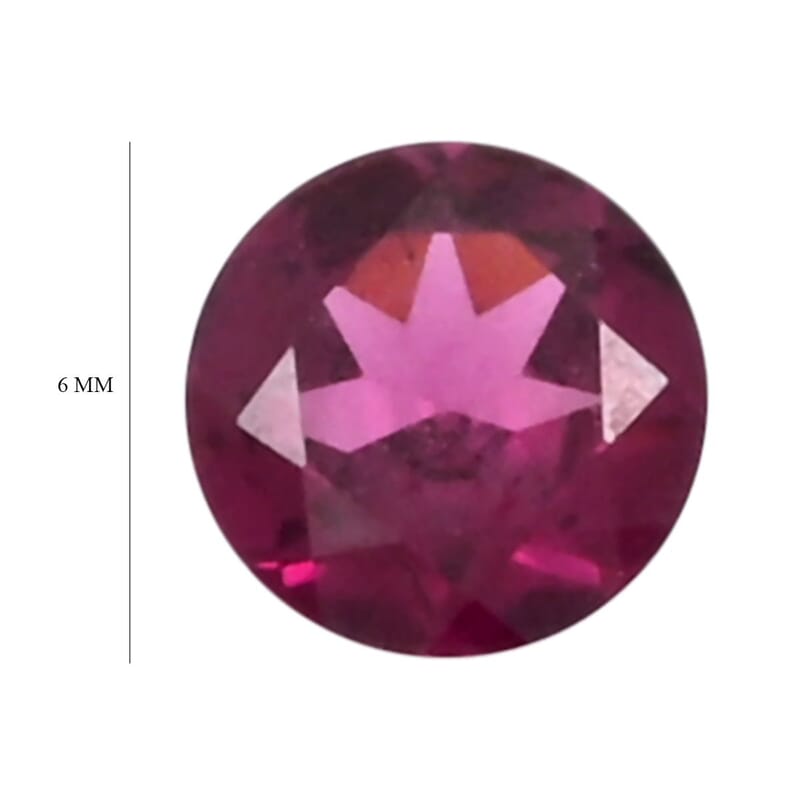 AAAA Radiant Ember Garnet (Rnd 6 mm) 0.80 ctw