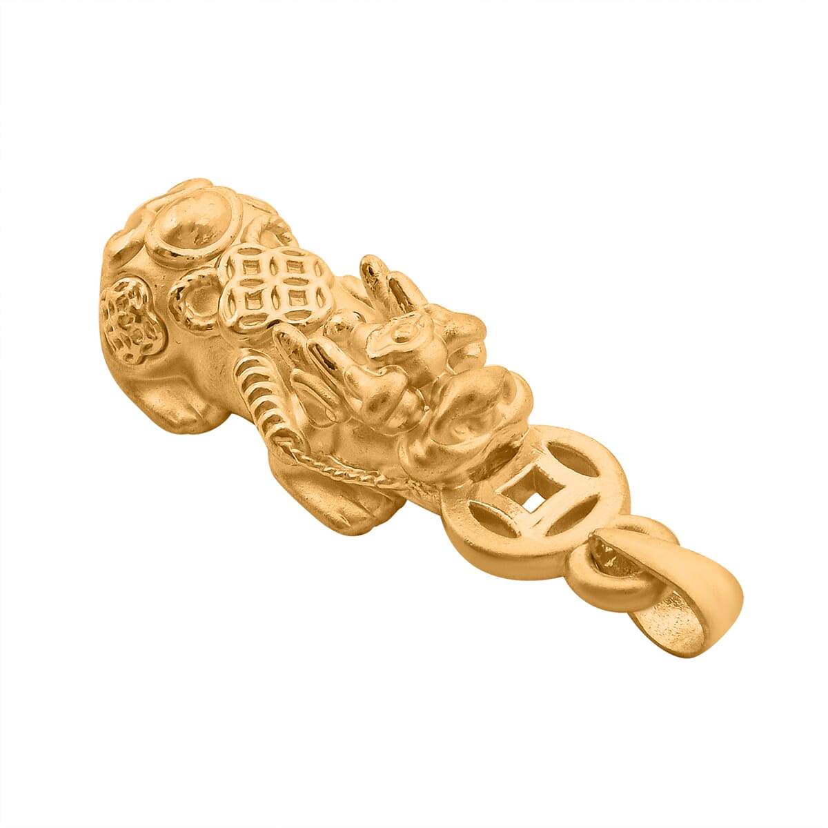 24K Yellow Gold Pixiu Pendant without Chain 1 Grams image number 3