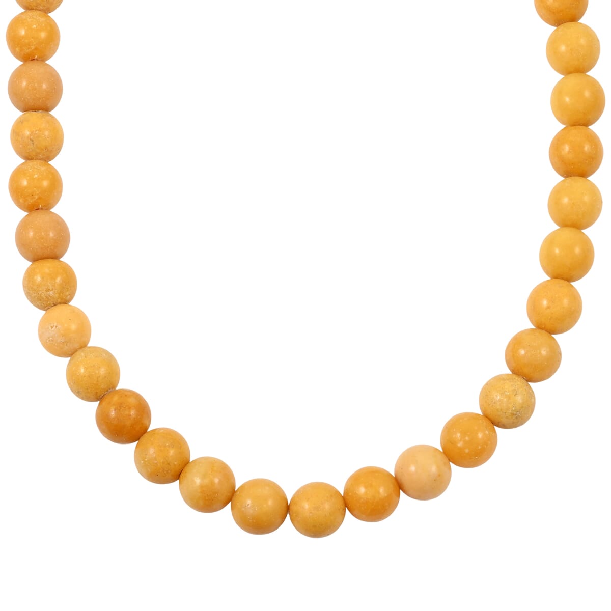 Karis Yellow Jasper 310.00 ctw Necklace 18 Inches in Platinum Bond  image number 0