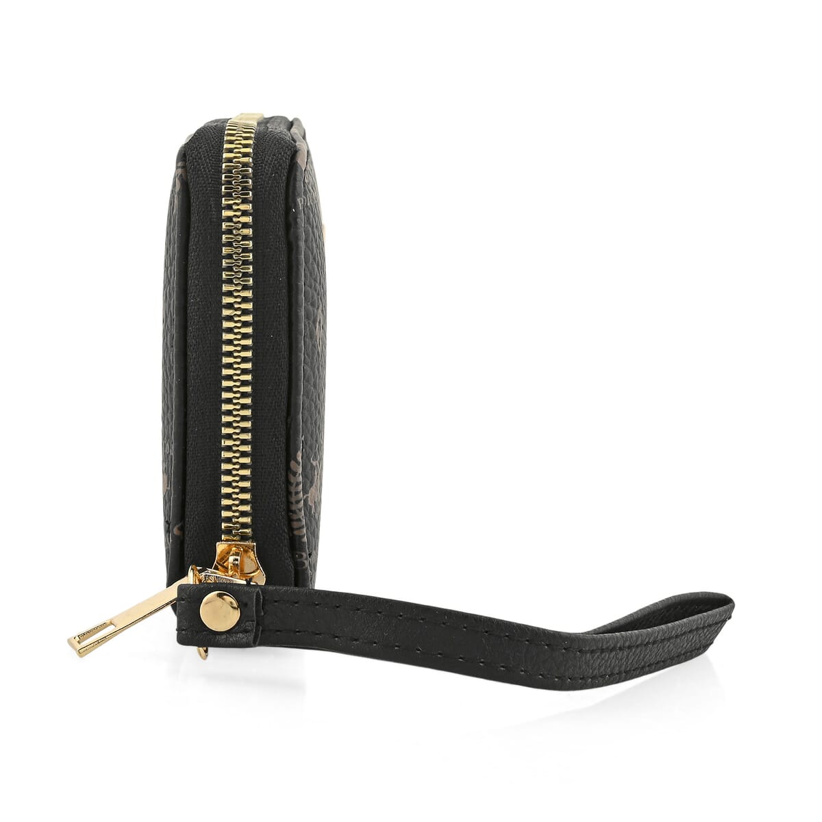 Beverly Hills Polo Club Black Logo Pattern Vegan Leather Wallet image number 3