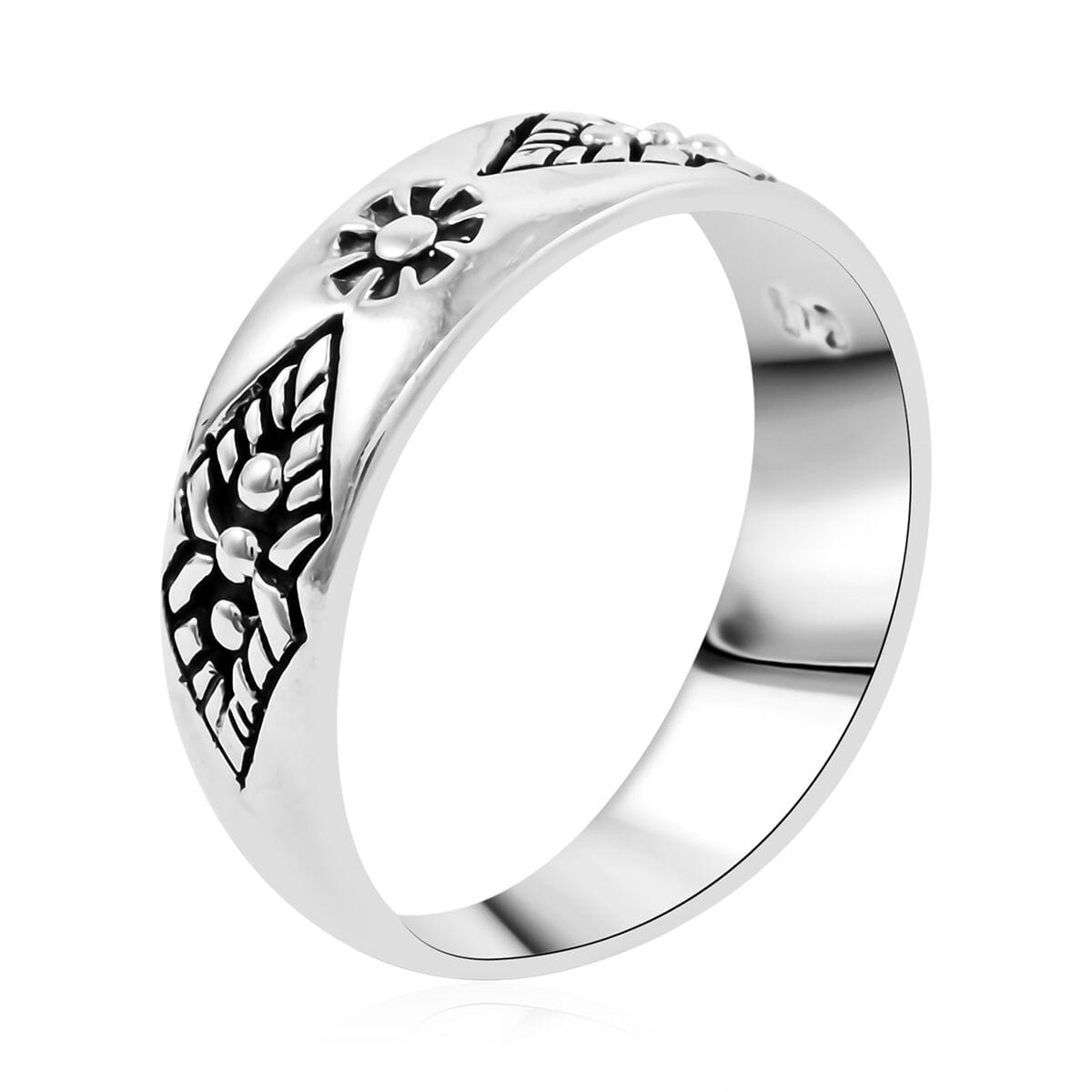 Santa Fe Style Sterling Silver Ring (Size 10.0) 2.80 Grams image number 3
