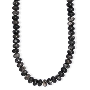 Jasper 330.00 ctw Beaded Necklace in Platinum Bond 18 Inches