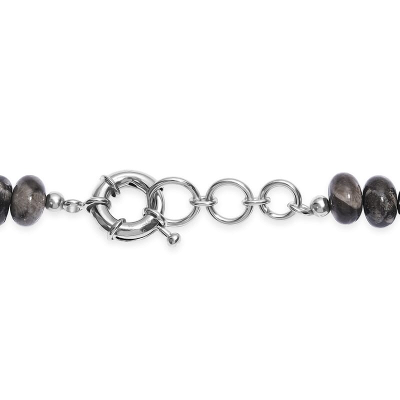 Jasper 330.00 ctw Beaded Necklace in Platinum Bond 18 Inches