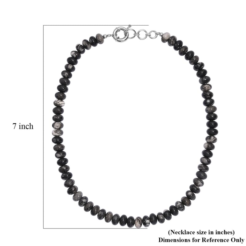 Jasper 330.00 ctw Beaded Necklace in Platinum Bond 18 Inches