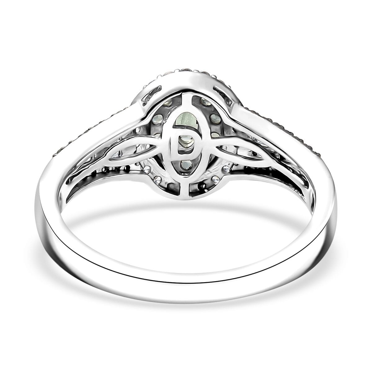 D'Joy Narsipatnam Alexandrite and White Zircon 1.25 ctw Ring in Rhodium Over Sterling Silver (Size 10.0) image number 4