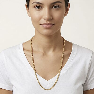 Necklace in 18K YG Plated 23.5 Inches 