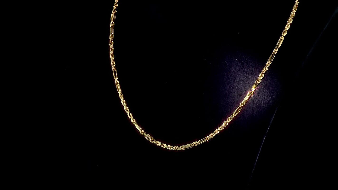 10K Yellow Gold 3mm Milano Chain Necklace 22 Inches 5.5 Grams