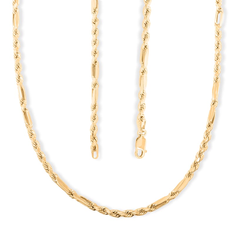 10K Yellow Gold 3mm Milano Chain Necklace 22 Inches 5.6 Grams