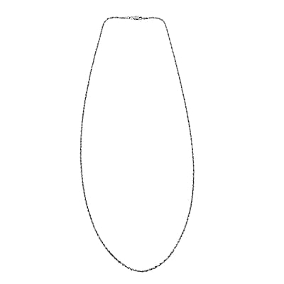 10K White Gold 1.5mm Rope Chain Necklace 1.3 Grams 18 Inches