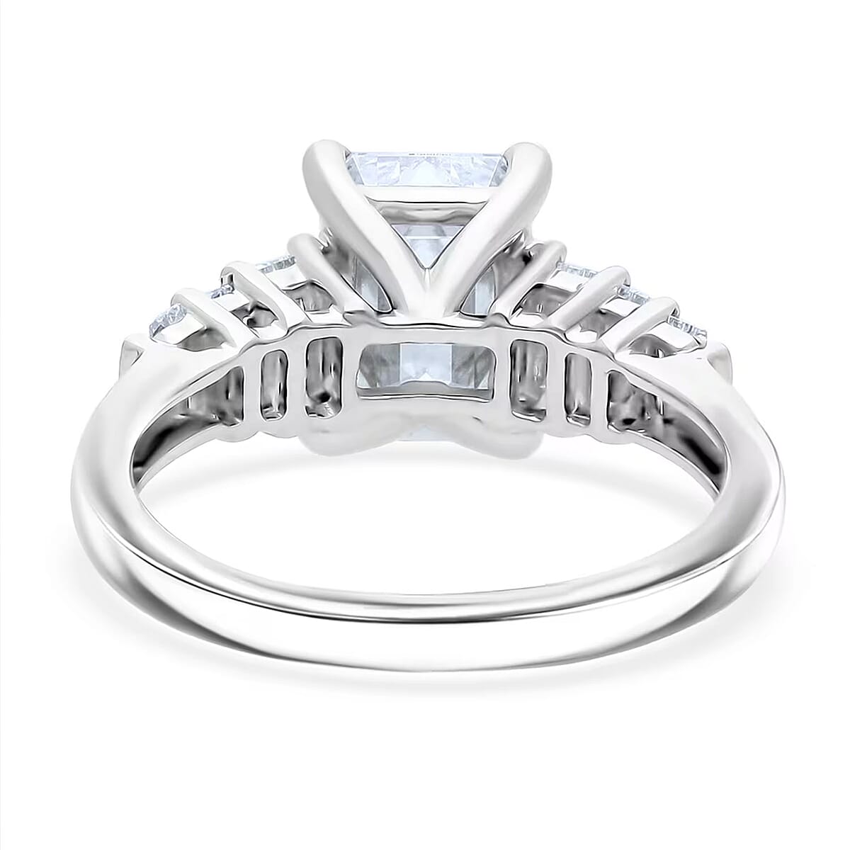 IGI Certified Luxuriant Lab Grown Diamond E-F VS 2.50 ctw Art Deco Ring in 950 Platinum (Size 10.0) 4.25 Grams image number 7
