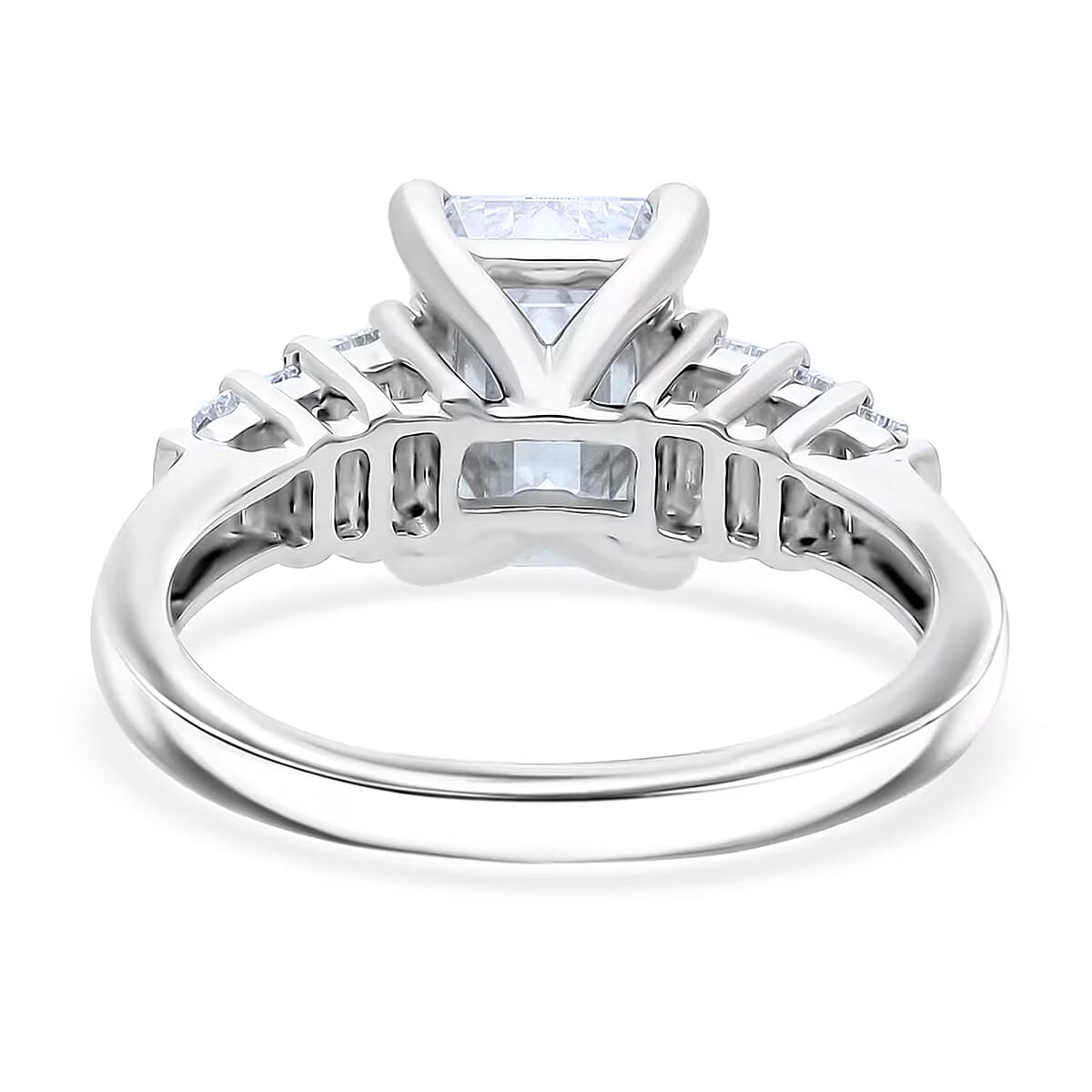 IGI Certified Luxuriant Lab Grown Diamond E-F VS 2.50 ctw Art Deco Ring in 950 Platinum (Size 5.0) 4.25 Grams image number 7