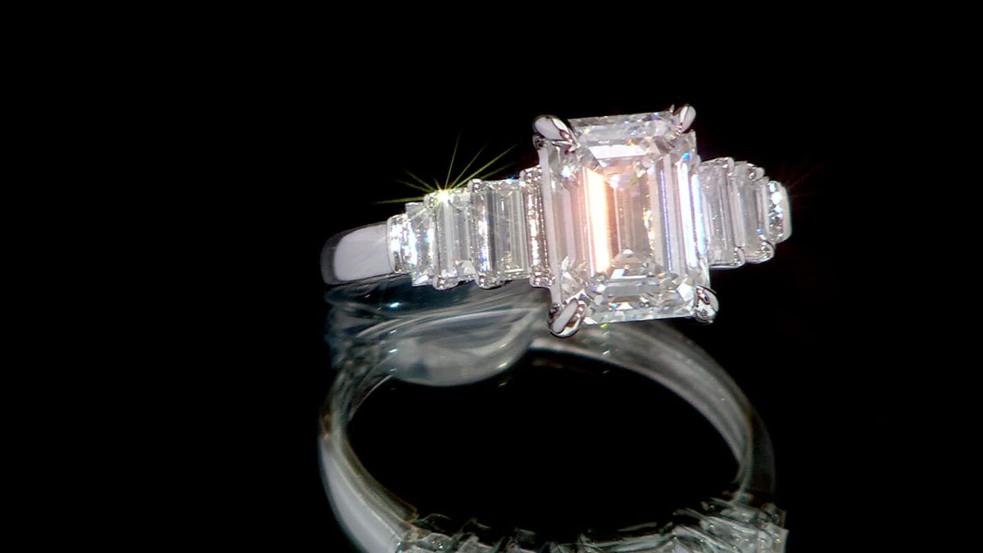IGI Certified 950 Platinum Luxuriant Lab Grown Diamond (E-F, VS) Ring (Size 10.0) (4.25 g) 2.50 ctw