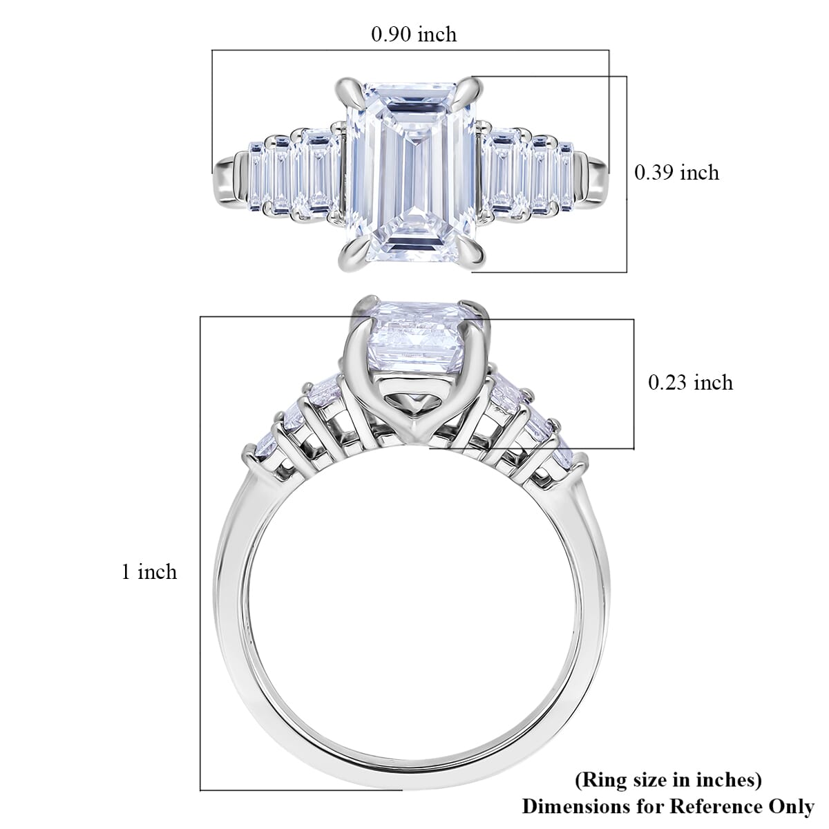 IGI Certified Luxuriant Lab Grown Diamond E-F VS 2.50 ctw Art Deco Ring in 950 Platinum (Size 7.0) 4.25 Grams image number 4