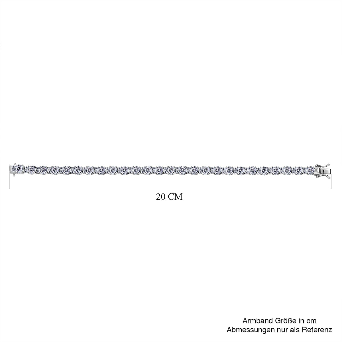 D&rsquo;Joy Moissanite 12.80 ctw Bracelet in Rhodium Over Sterling Silver (7.50 In) image number 4