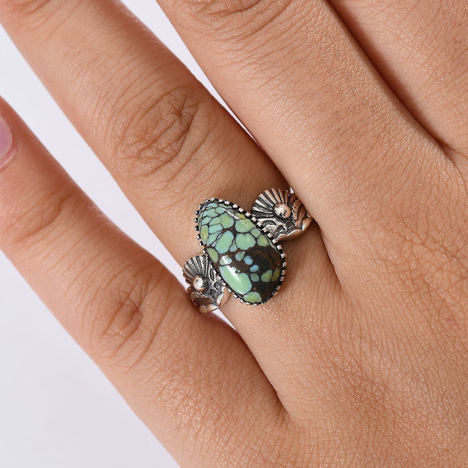 Buy D'Joy Artisan Crafted Whispering Web Turquoise 4.10 ctw