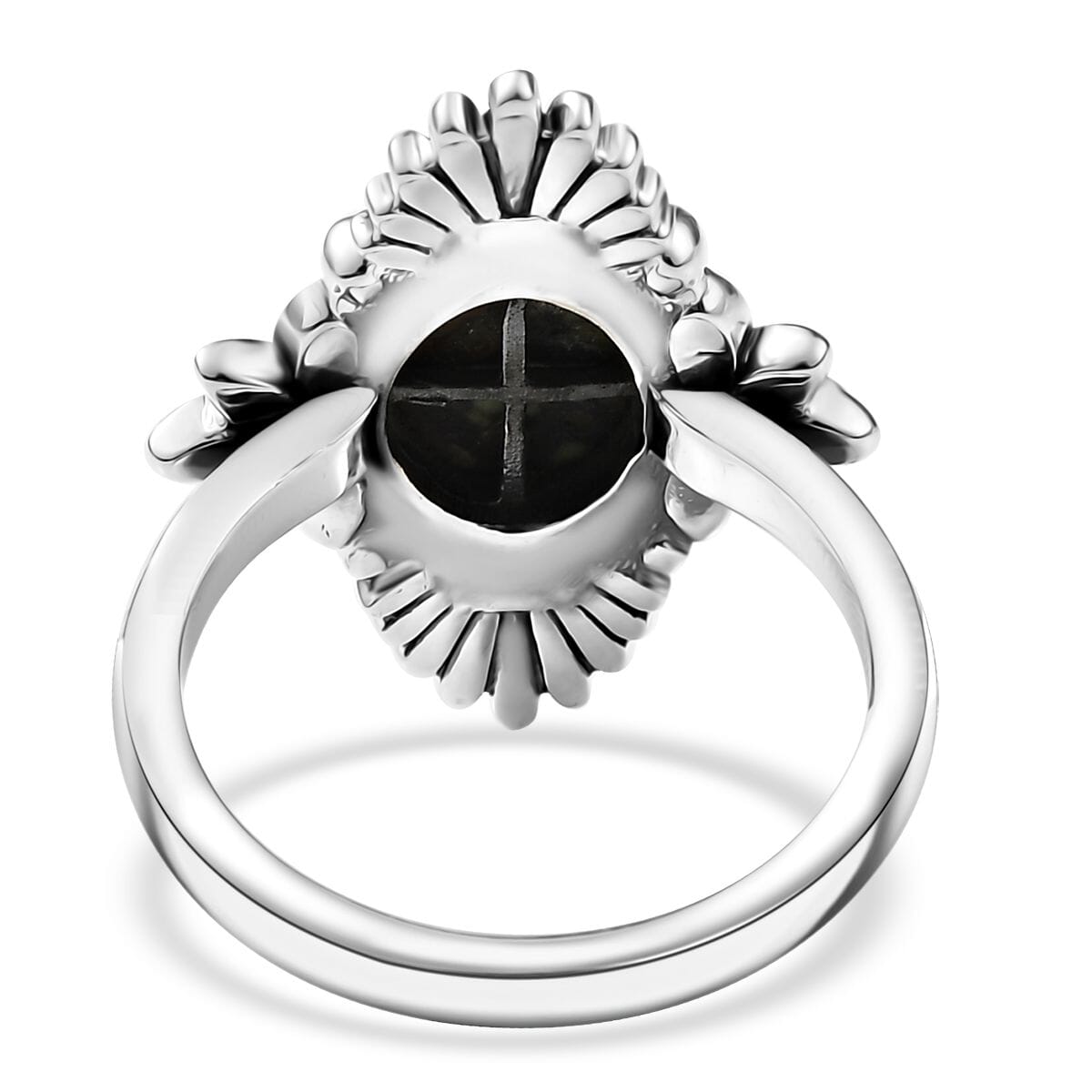 D’Joy Artisan Crafted Whispering Web Turquoise 2.60 ctw Ring in Sterling Silver (Size 5.0)  image number 4