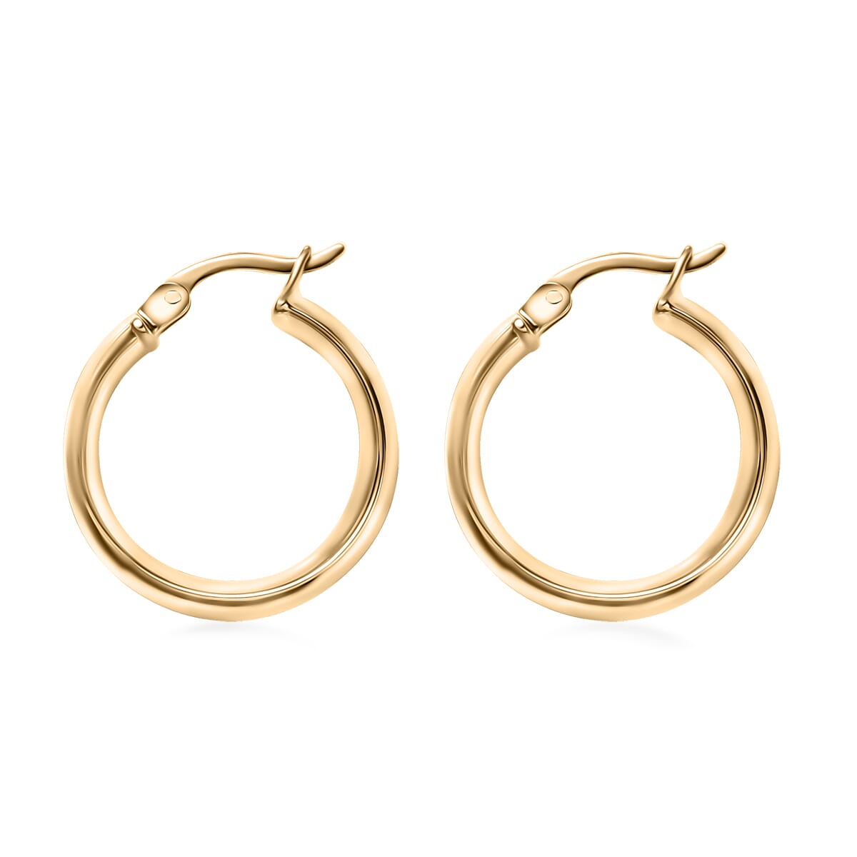 Luxoro 10K Yellow Gold Hoop Earrings 2.38 Grams image number 3