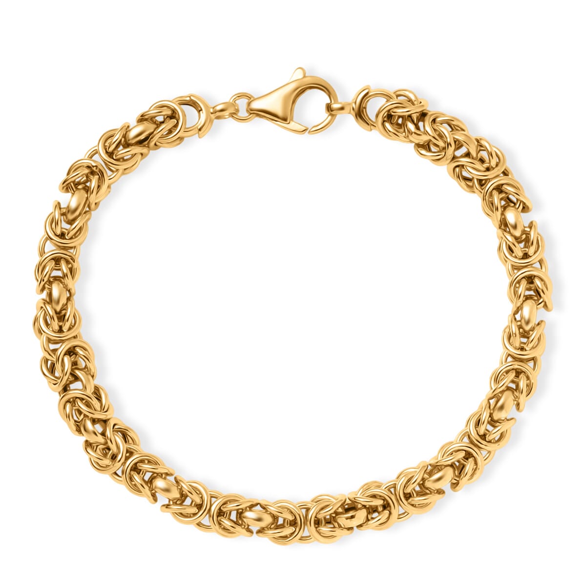 Luxoro 10K Yellow Gold Byzantine Chain Bracelet (7.25 In) 7.24 Grams image number 0