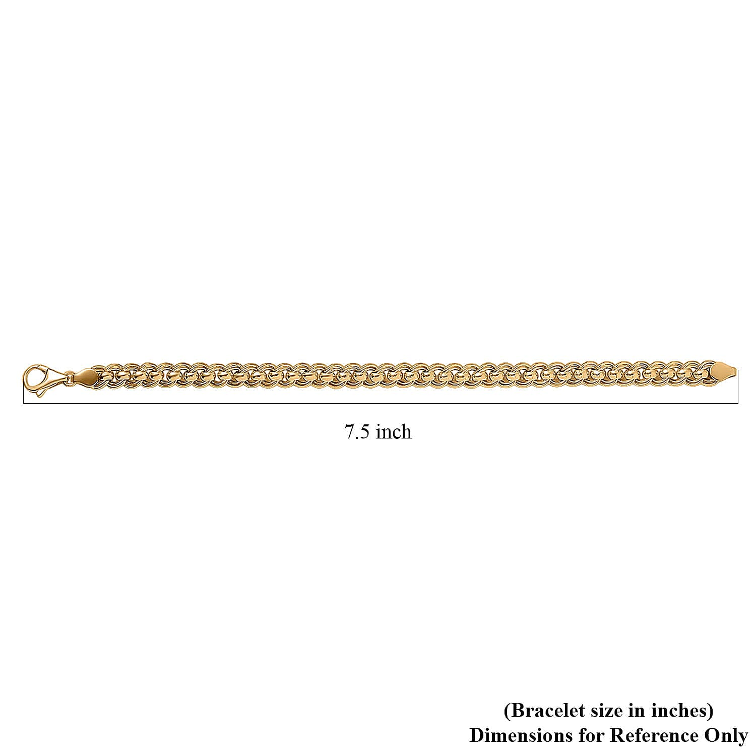 Luxoro Fancy Link Chain Bracelet in 10K Yellow Gold (7.25 In) 5.45 Grams