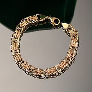 Luxoro Eternal Links Chain Bracelet in 10K Yellow Gold (7.25 In) 4.87 Grams