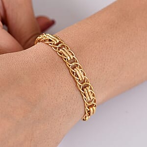 Luxoro Eternal Links Chain Bracelet in 10K Yellow Gold (7.25 In) 4.87 Grams
