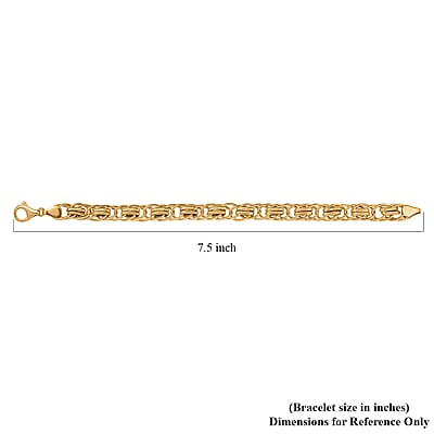 Luxoro Eternal Links Chain Bracelet in 10K Yellow Gold (7.25 In) 4.87 Grams