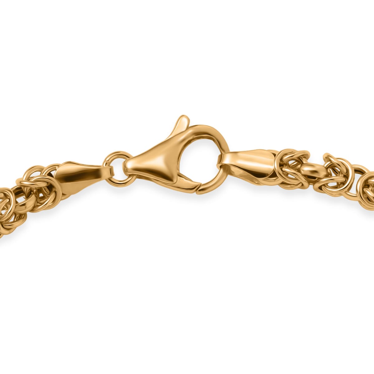 Luxoro 10K Yellow Gold Graduation Byzantine Legacy Chain Bracelet (7.25 In) 5.56 Grams image number 3