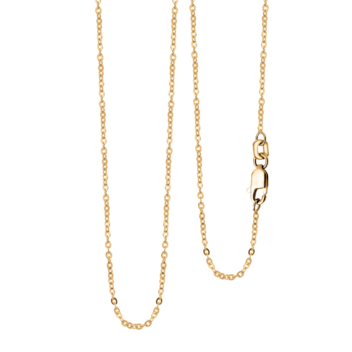 10K Yellow Gold Chain Necklace 18 Inches 1.26 Grams image number 0