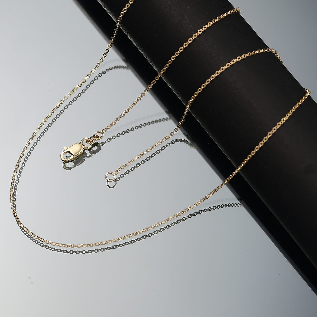 10K Yellow Gold Chain Necklace 18 Inches 1.26 Grams image number 1