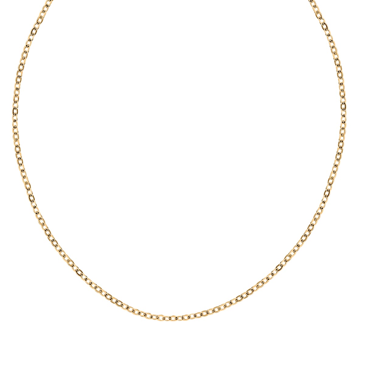 10K Yellow Gold Chain Necklace 18 Inches 1.26 Grams image number 4