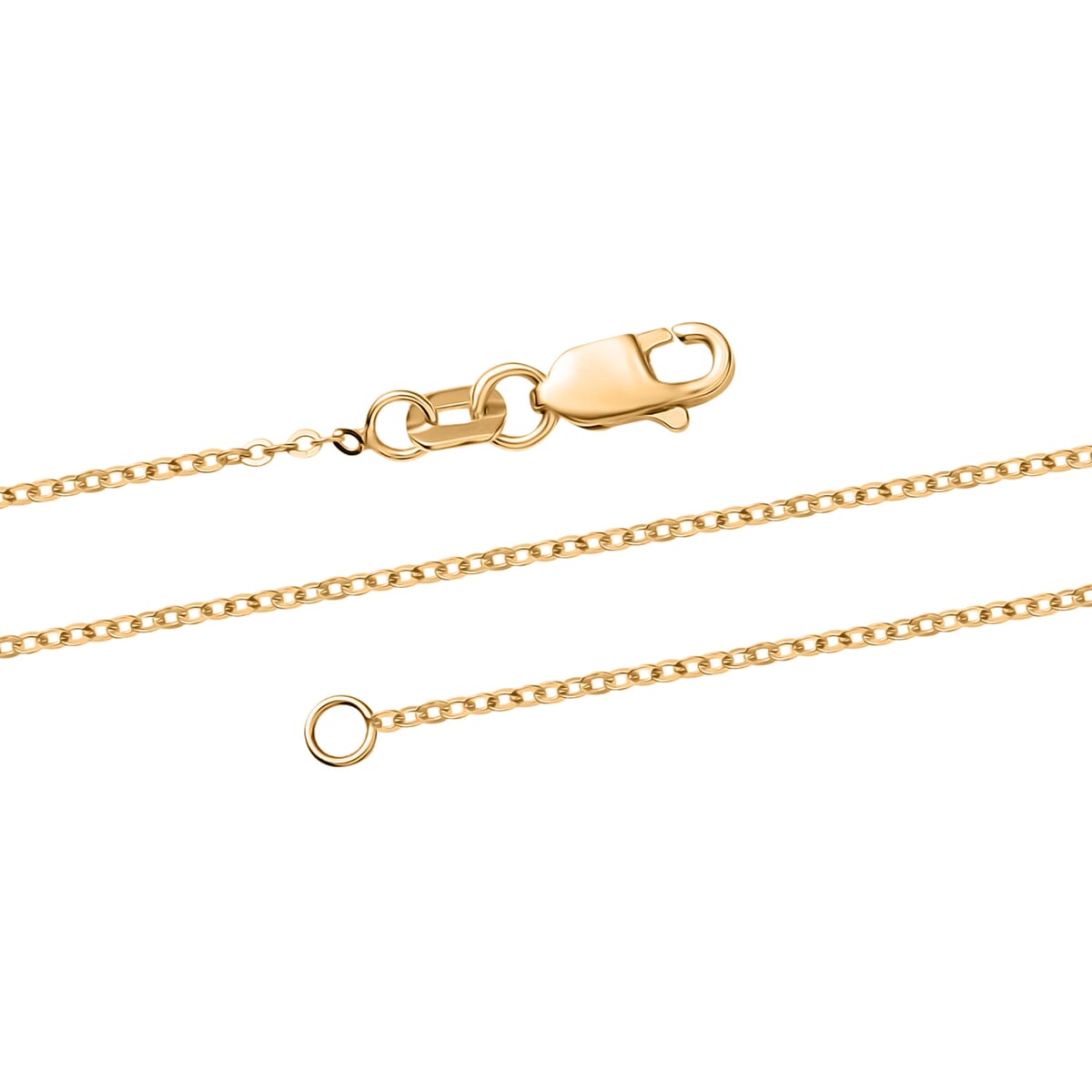 10K Yellow Gold Chain Necklace 18 Inches 1.26 Grams image number 5