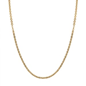 Cable Link Chain Necklace in 10K Yellow Gold 1.82 Grams 18 Inches