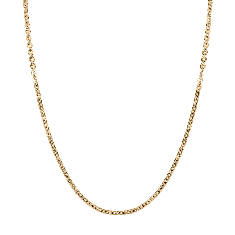 Cable Link Chain Necklace in 10K Yellow Gold 1.82 Grams 18 Inches
