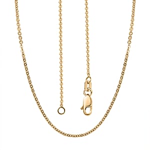 Cable Link Chain Necklace in 10K Yellow Gold 1.82 Grams 18 Inches