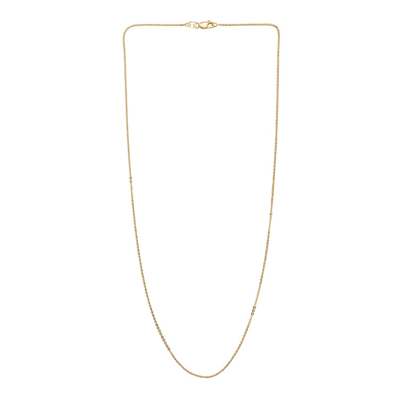 Cable Link Chain Necklace in 10K Yellow Gold 1.82 Grams 18 Inches