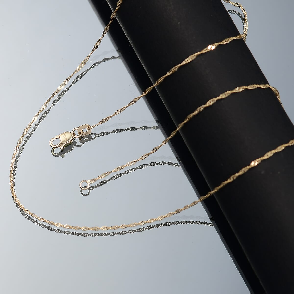 10K Yellow Gold Chain Necklace 18 Inches 1.21 Grams image number 1