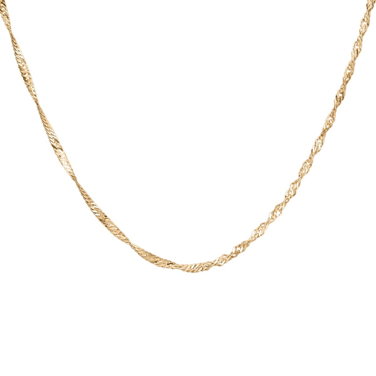 10K Yellow Gold Chain Necklace 18 Inches 1.21 Grams image number 3