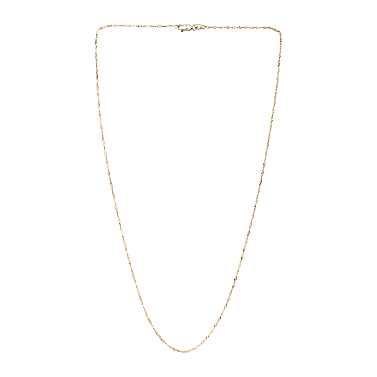 10K Yellow Gold Chain Necklace 18 Inches 1.21 Grams image number 6
